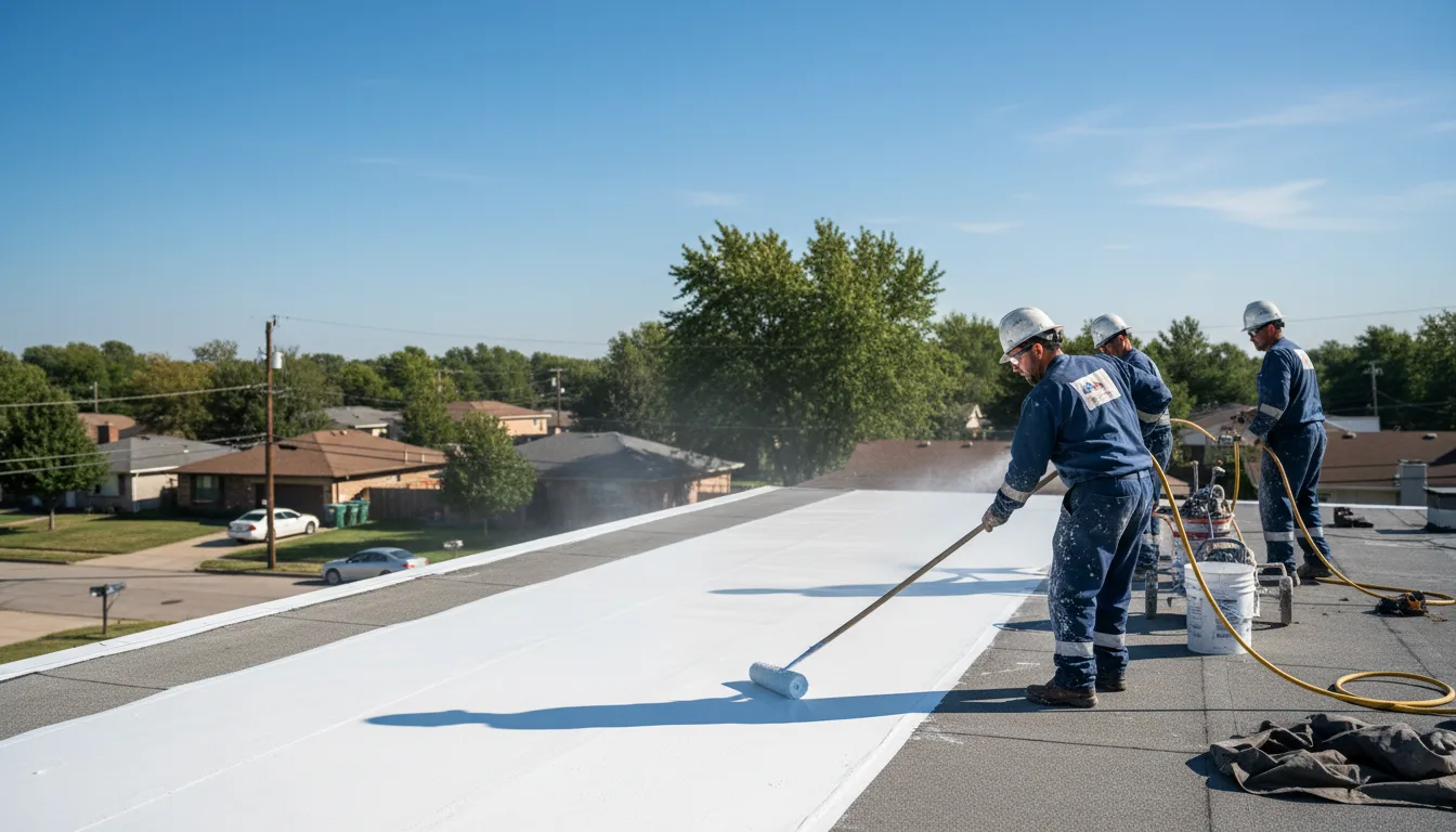 Commercial roof coating in Malcom, IA near me